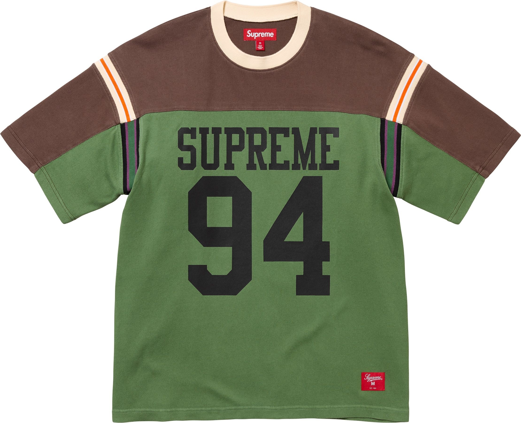 Split S/S Football Top view 2